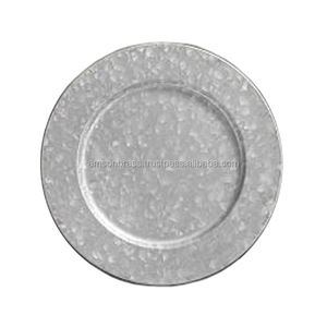 Assiette de Présentation Écologique en Fer, Design Luxueux, Couleur Argent, Vaisselle de Service pour Fêtes et Événements - Product Image 6