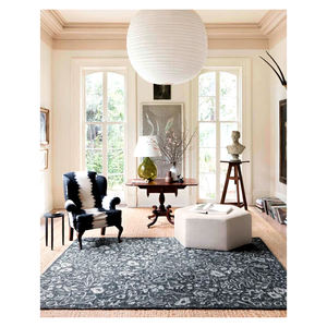 พรมขนสัตว์ทอมือคุณภาพดีที่สุด ดีไซน์ใหม่ สีชาร์โคล พร้อมเส้นใย PP สไตล์หรูหรา สำหรับใช้ในห้องครัว ราคาประหยัด - Product Image 2