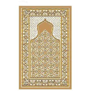 Alfombra Jacquard estilo musulmán europeo gris 100% poliéster para dormitorio - Product Image 2