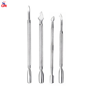 Pousse-cuticules professionnel en acier inoxydable à double extrémité, grattoir pour manucure et pédicure, outil de soin des ongles, usage en salon, durable - Product Image 3