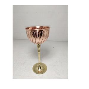 Lunettes à vin en cuivre, verres à vin rayés en cuivre - Product Image 1