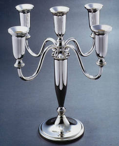 Candelabros decorativos de metal, candelabros de mesa de boda, centro de mesa con cuenco de flores, candelabros dorados para decoración de hogar y hotel - Product Image 4