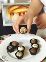 La Mejor Colección de Trufas de Chocolate con Leche Fresca Rellenas de Mermelada, Caja de Regalo Personalizada, Exportación, MOQ Bajo, Muestras Gratis, Navidad