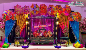 ชุดชิงช้าบนเวทีสุดน่ารักสำหรับชาวมุสลิม,ชุดแกว่งเวทีสุดมหัศจรรย์แบบอินเดีย Jhula สำหรับตกแต่ง - Product Image 2