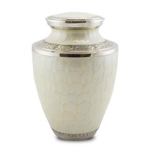 <b>Casted</b> Funeral Ashes Green Colored Enamel Adult <b>Hand</b> Crafted Cremation Funeral Urn at Inexpensive Price - Product Image 3