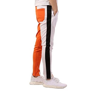 Prix de gros - Pantalons de survêtement en toile 100% coton pour hommes, couleur orange, imperméables et à séchage rapide, de la marque Formula1 Industries - Product Image 3