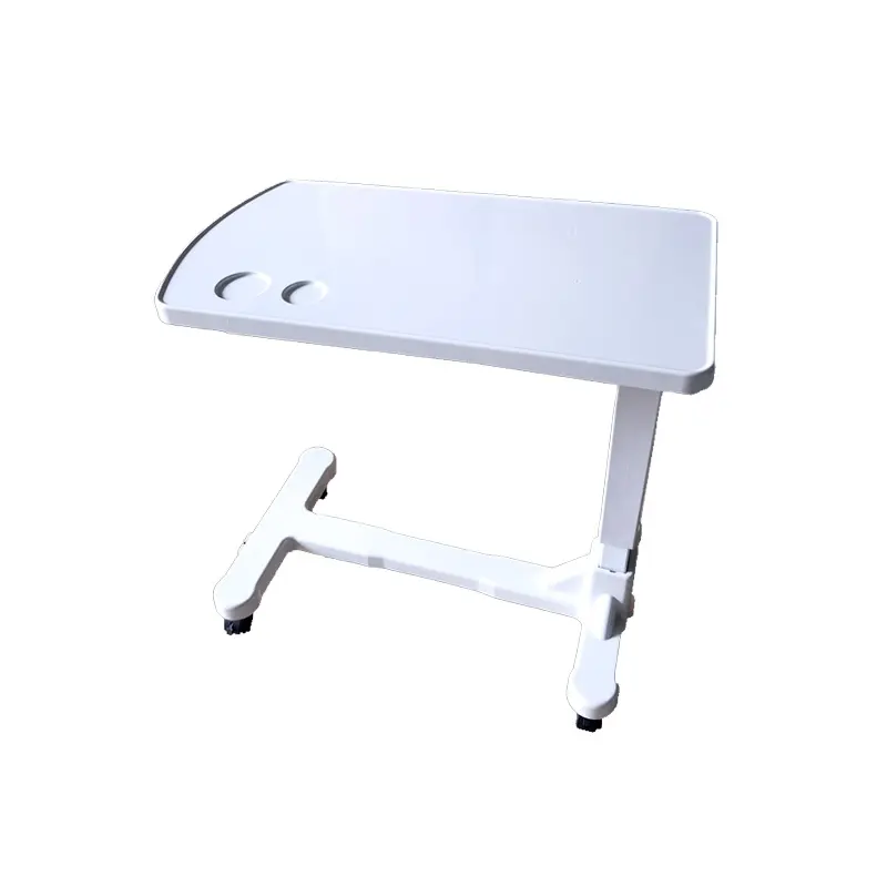 Folding Used Abs Adjustable Bedside Overbed Swivel Hospital Bed Tray Table Sale For Patients