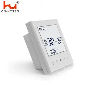 HY03AC Tuya Kontrol WIFI Thermostat Digital Programmable Thermostat untuk Fan Coil dengan Modbus atau RS485