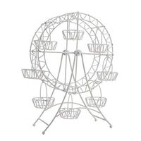 Support à gâteau en métal avec revêtement en poudre blanc Support à gâteau rotatif