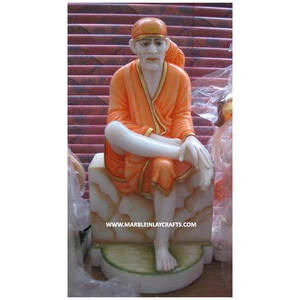 หินอ่อนที่สวยงามShirdi Sai Babaรูปปั้น - Product Image 1