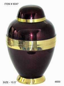 Suministros funerarios Urna de cremación para cenizas conmemorativas Urna de cremación de metal de calidad duradera Tema impreso - Product Image 4