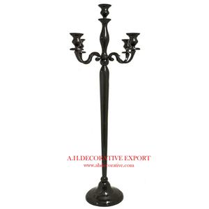 Élégant chandelier en argent avec 5 bras en cristal, nickelé, fait main, nouveau design, porte-bougies chauffe-plat en métal, en promotion - Product Image 3