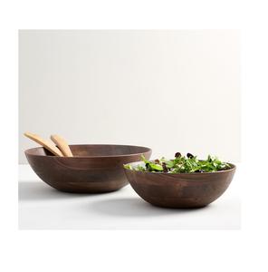 Bol à salade en bois de haute qualité, pour serveur, grand bol à salade en bois d'acacia pour les soldes, vaisselle de table 1 pièce - Product Image 3