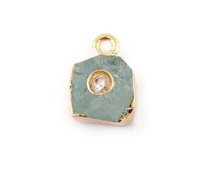 Arc-en-Moonstone Brut CZ Cristal Pierres Précieuses Pendentif-Pierre de Naissance Pendentif Pour Fabrication de Bijoux - Product Image 5