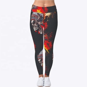 Highly Quality Digital Printed Women's <b>Gymnastic</b> Leggings Custom Design Sublimated Tight Skinny Fit Anti-Bacterial Quick Dry - Product Image 6