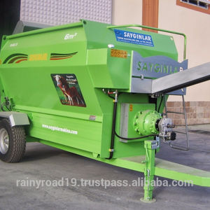 Blender mélangeur d'aliments pour animaux, chariot, benne horizontale, de haute qualité, 6m3, livraison gratuite - Product Image 2