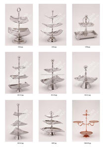 New Design Nickel <b>Adjustable</b> Metal Wedding Decoration Cake Stand Set for Wedding Parties Anniversaries Hand Wash Only Dessert - Product Image 2