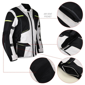 Veste de moto respirante et résistante à l'usure, 2 pièces, vêtements de course - Product Image 3