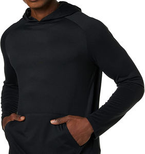 Vente en gros Pull à capuche de luxe imprimé surdimensionné pour garçon poids lourd 100% coton Sweats à capuche pour hommes - Product Image 6