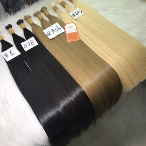 High Quality 100% Virgin Human Remy <b>Hair</b> Extensions Bulk Raw Cuticle Aligned <b>Hair</b> From Vietnam - Product Image 5