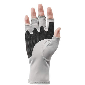 Guantes de seguridad para hombre, accesorio de protección para manos con dedos cortos, diseño personalizado, color gris y negro - Product Image 3