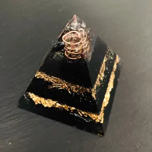Wholesale High Quality Shungite Orgonite Pyramid For Meditation Home Decoration From India