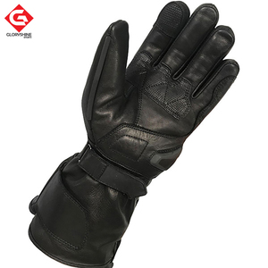 Gants d'équitation de moto en cuir de haute qualité respirant été moto vitesse vitesse course gants - Product Image 2