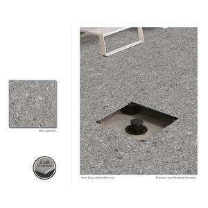 กระเบื้องปูพื้นพอร์ซเลนกันลื่นพื้นผิวแข็งทนความร้อน 600x600 - Product Image 2