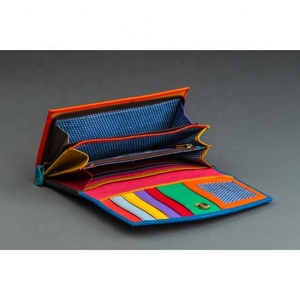 LW Genuine Leather Handcrafted New Fashion Women Leather <b>Wallet</b> Women Long Design Purse For Wholesale - Product Image 3