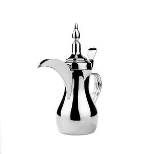 Cafetière en métal couleur personnalisée de table en gros fantaisie arabe Dallah classique élégant théière en métal de luxe de vente chaude - Product Image 2