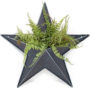 Very Attractive and unique design galvanized planter <b>pot</b> star shape multi color planter flower <b>pot</b> for decoration and plantation - Product Image 1