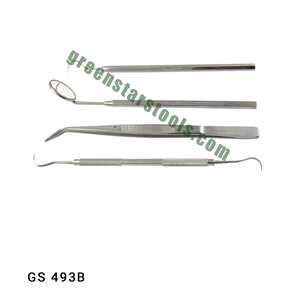 Kit d'examen dentaire professionnel en acier GS 493B et outils de bijoux pour utilisation de bijoux - Product Image 1