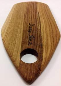 Planche à découper en bois massif poignées en cuir ustensiles de cuisine planches à découper forme triangulaire bloc de cuisine pour couper les légumes - Product Image 3