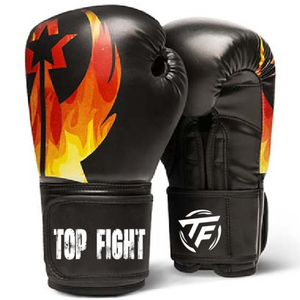 Gants de boxe Top Fight, imprimé serpent rose, matériau PU, fermeture Velcro, unisexe adulte - Product Image 4