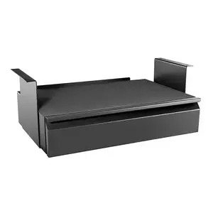 Boîte de rangement à plateau en acier inoxydable, accessoires de bureau, gain de place, sous le support, organisateur, tiroir de bureau avec étagère