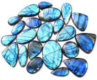 Naturale raro blu lucido Labradorite pietra preziosa cabochon lotto per gioielli che fanno cristalli sciolti fornire pietre curative all'ingrosso