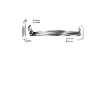 Rétracteur manuel Parker Langback à double extrémité en acier inoxydable, base pour instruments chirurgicaux - Product Image 2