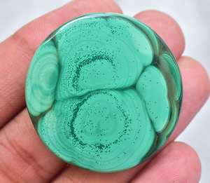 Malaquita-cabujón de piedras preciosas, cabujones de malaquita suelta de alta calidad, forma personalizada, tamaño a granel - Product Image 6