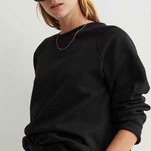 Sweat-shirts à col rond et à capuche pour femmes, 100% coton, à carreaux, style streetwear, avec logo frontal, effet délavé, pour l'hiver, vente en gros et personnalisables - Product Image 2