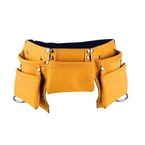 Wholesale Cheap Leather Carpenter Tool Pouches (Bags)-Brown/Silver/Black 200 lb Capacity - Product Image 5