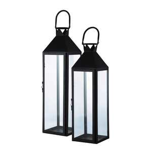 Vente chaude de haute qualité à la main en métal verre bougie lanternes attrayant Design Antique pour la décoration de la maison pas cher prix inde - Product Image 1