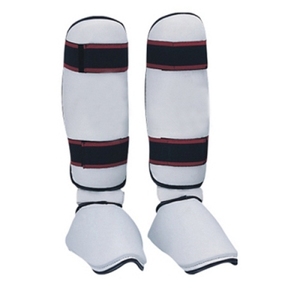 สนับแข้งหนังสีดำและสีแดง14,สนับแข้งสำหรับฝึกซ้อมกีฬาสามารถซักได้ - Product Image 1