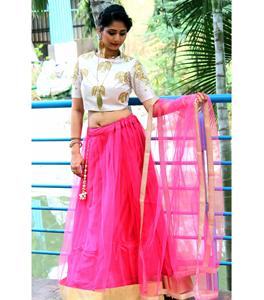 Lehenga choli เสื้อผ้าสไตล์พื้นเมือง - Product Image 3