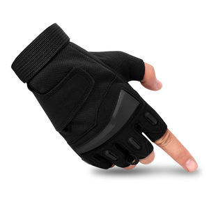 Guantes deportivos de gimnasio para hombre, manoplas de mano para levantamiento de pesas, para entrenamiento, medio dedo, deporte, fútbol, motocicleta, logotipo personalizado - Product Image 2