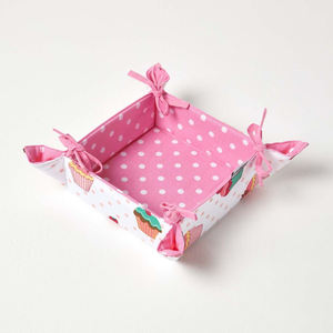 Simple blanc corbeille à pain en coton - Product Image 3