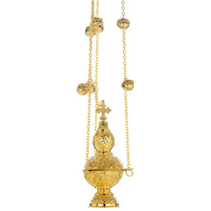Incensario religioso chapado en oro-22243 - Product Image 1