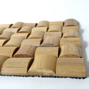 Revestimiento de madera 3D de alta calidad para pared, decoración interior, paneles de pared de teca de registro, acentos decorativos - Product Image 3