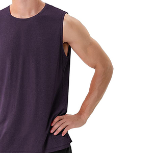 Solid Color Men's Workout Gym Fitness Tank Top High Quality Latest Designs Sports Vest At Wholesale 2022 - Product Image 5