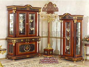 Neo Classic Style Luxury Dining Room Table Set Antique Carved Dark Brown Finish Dining Table Set Royal Teak Wood Dining Table - Product Image 4