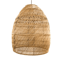 Abat-jour et couvercle de lampe suspendue en rotin écologique, style moderne/rustique/minimaliste/européen, améliore l'éclairage et la décoration intérieure